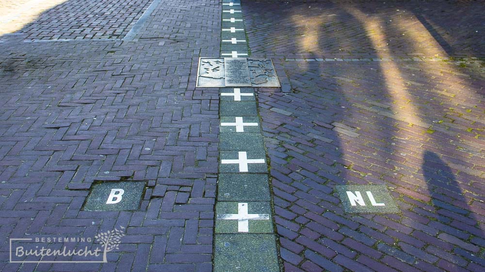 grens tussen Belgie en Nederland in Baarle