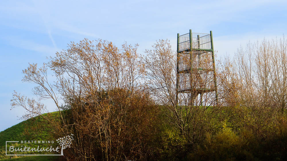 UItkijktoren De Noord met uitzicht op de molens van Kinderdijk